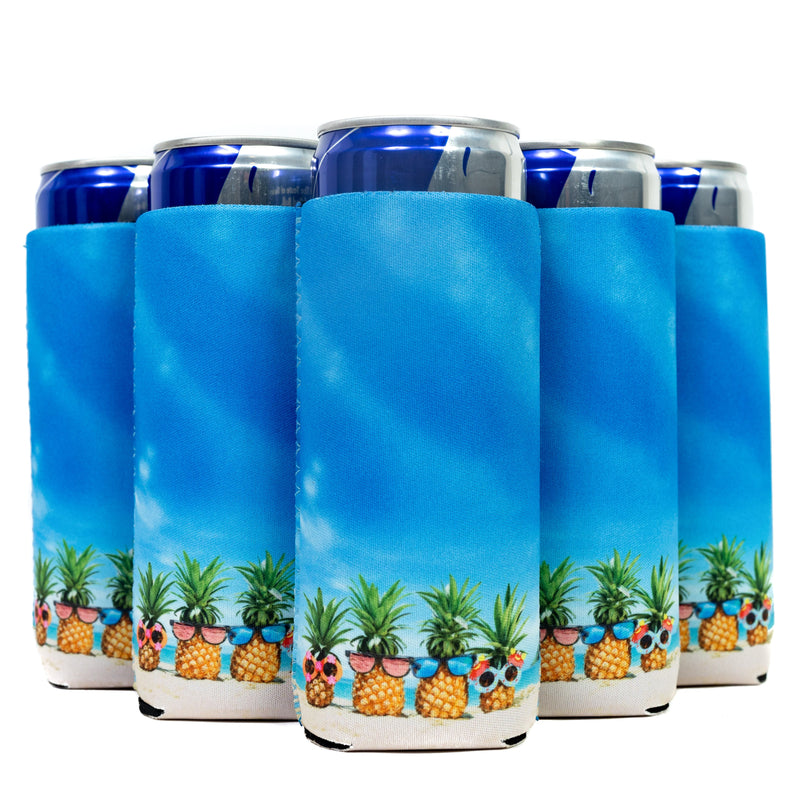 Slim Can Sleeves, Neoprene Premium 4mm Pattern - 24 Units, Bulk