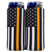 Slim Can Cooler Sleeves (2 Pack) Thermocoolers for 12 oz Tall Skinny Beverage with Gift Package - QualityPerfection