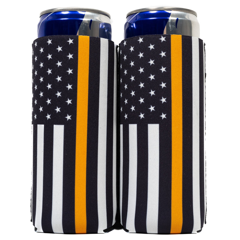 Slim Can Cooler Sleeves (2 Pack) Thermocoolers for 12 oz Tall Skinny Beverage with Gift Package - QualityPerfection