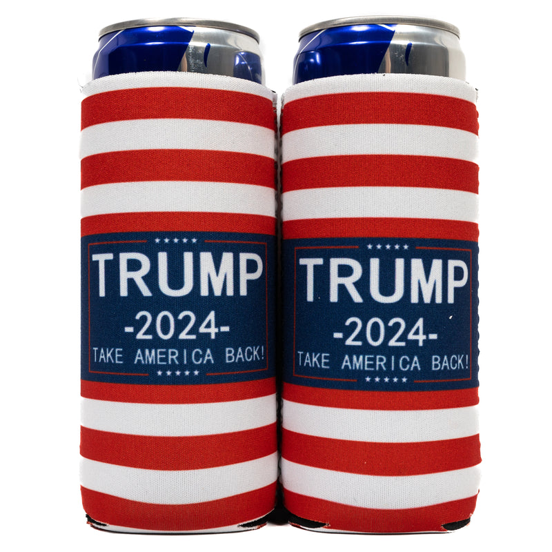Slim Can Cooler Sleeves (2 Pack) Thermocoolers for 12 oz Tall Skinny Beverage with Gift Package - QualityPerfection