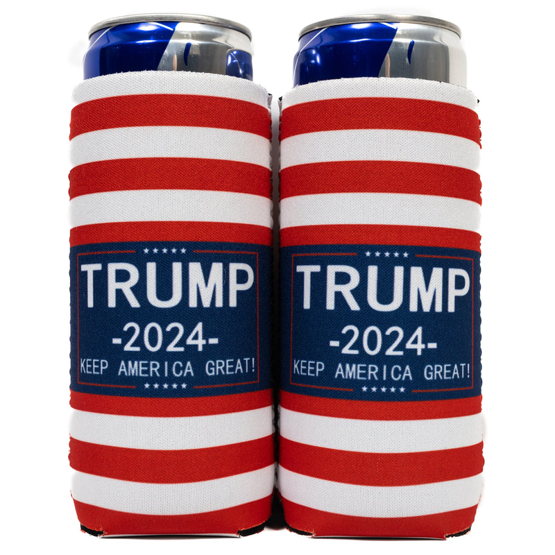 Slim Can Cooler Sleeves (2 Pack) Thermocoolers for 12 oz Tall Skinny Beverage with Gift Package - QualityPerfection