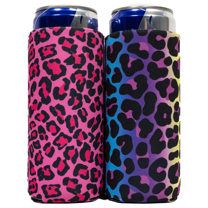 Slim Can Cooler Sleeves (2 Pack) Thermocoolers for 12 oz Tall Skinny Beverage with Gift Package - QualityPerfection
