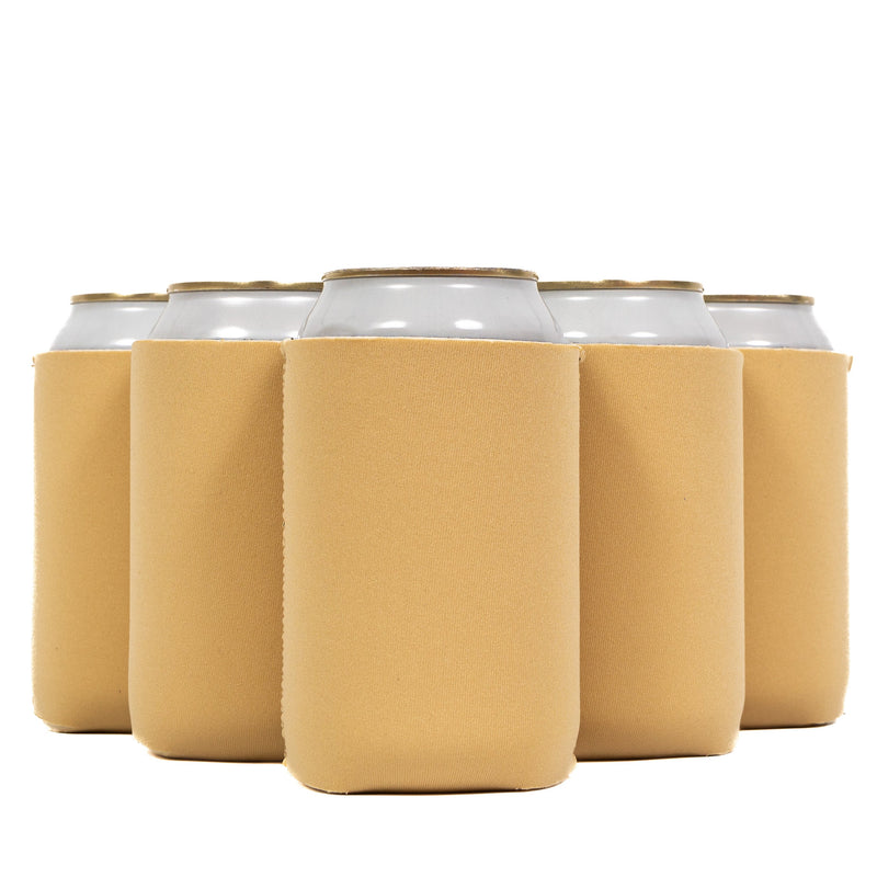 Neoprene Can Cooler Sleeve - Premium 4mm Bulk Regular size, 6 Pack - QualityPerfection