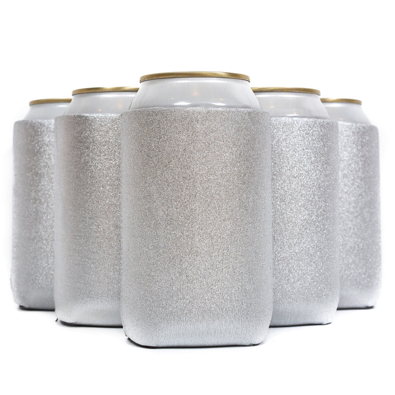 Neoprene Can Cooler Sleeve - Premium 4mm Bulk Regular size, 6 Pack - QualityPerfection
