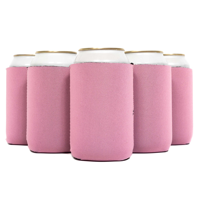 Neoprene Can Cooler Sleeve - Premium 4mm Bulk Regular size, 6 Pack - QualityPerfection