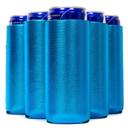 Slim Can Cooler Sleeves 12oz , Metallic Skinny Neoprene 4mm Thickness - Color Defect - BIG SAVINGS - QualityPerfection