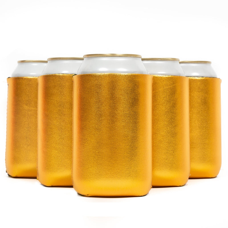 Neoprene Can Cooler Sleeve - Premium 4mm Bulk Regular size, 12 Pack - QualityPerfection