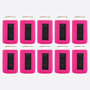 Magnetic Neoprene Can Cooler Sleeve 12 oz Regular Size 4mm Thick 10 Units - QualityPerfection