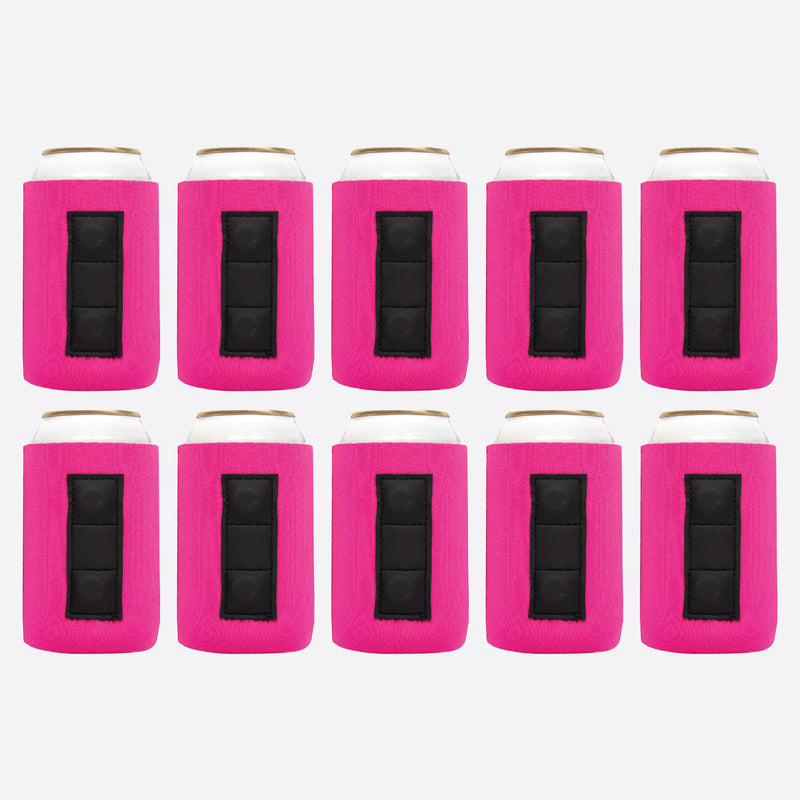 Magnetic Neoprene Can Cooler Sleeve 12 oz Regular Size 4mm Thick 10 Units - QualityPerfection