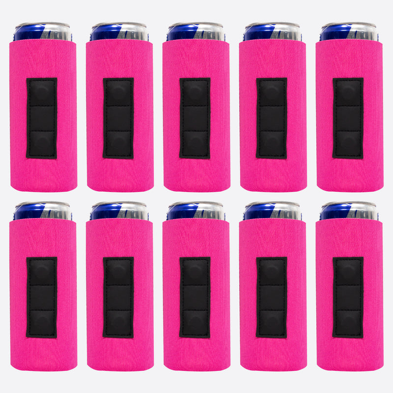 Magnetic Slim Can Cooler Sleeve 12 oz, Skinny Neoprene 10 Unit - QualityPerfection