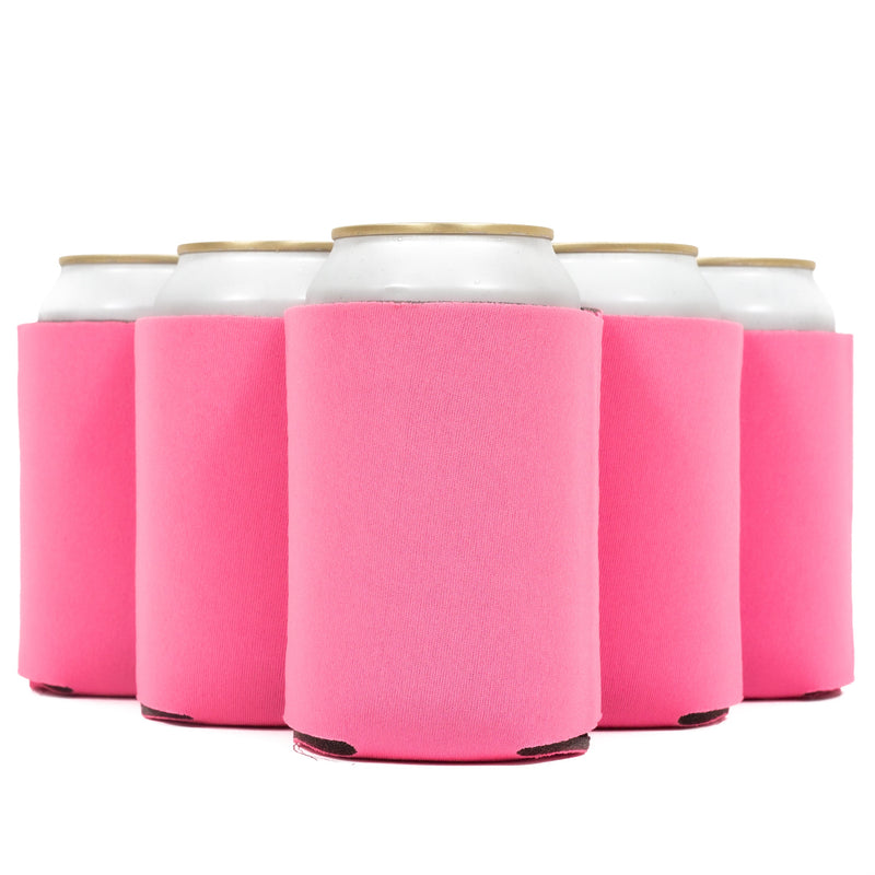 Neoprene Can Cooler Sleeve - Premium 4mm Bulk Regular size, 12 Pack - QualityPerfection