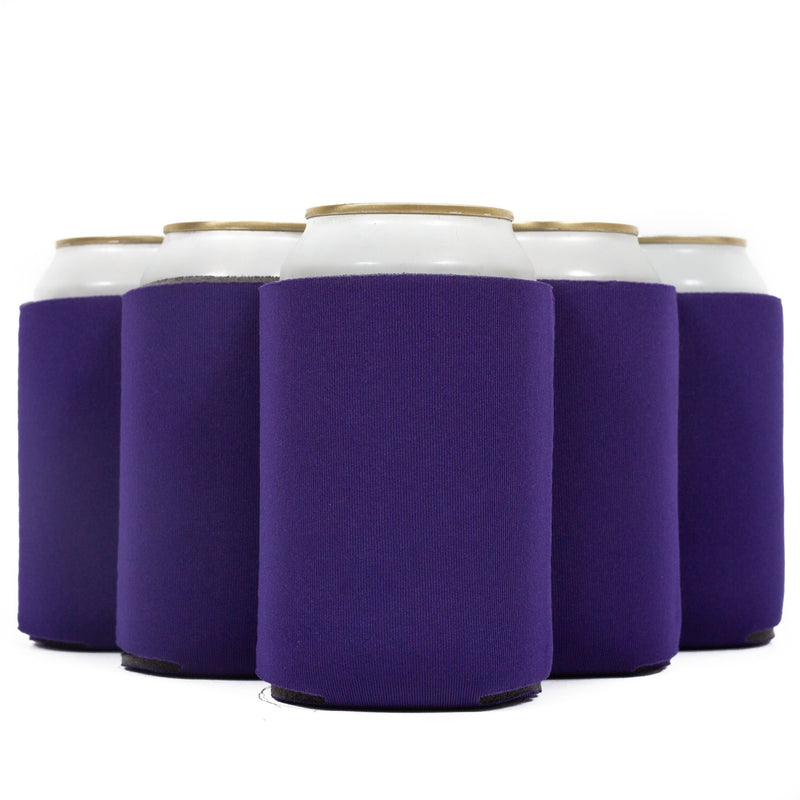 Neoprene Can Cooler Sleeve - Premium 4mm Bulk Regular size, 12 Pack - QualityPerfection