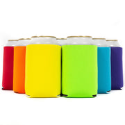 Neoprene Can Cooler Sleeve - Premium 4mm Bulk Regular size, 6 Pack - QualityPerfection