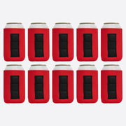 Magnetic Neoprene Can Cooler Sleeve 12 oz Regular Size 4mm Thick 10 Units - QualityPerfection
