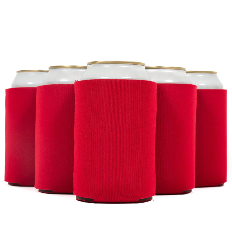 Neoprene Can Cooler Sleeve - Premium 4mm Bulk Regular size, 12 Pack - QualityPerfection