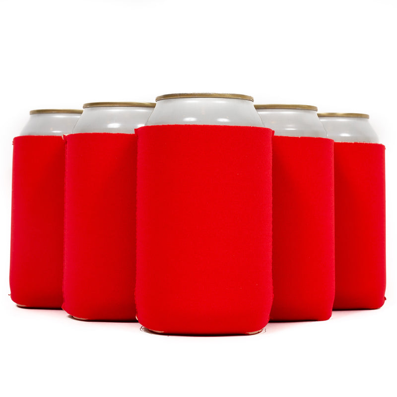 Neoprene Can Cooler Sleeve - Premium 4mm Bulk Regular size, 12 Pack - QualityPerfection