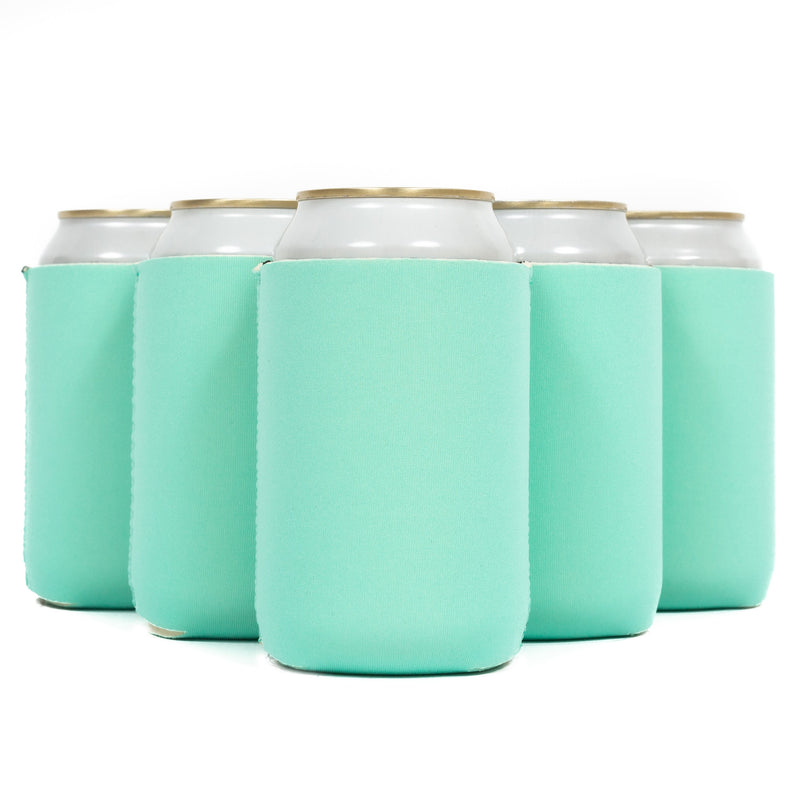 Neoprene Can Cooler Sleeve - Premium 4mm Bulk Regular size, 6 Pack - QualityPerfection