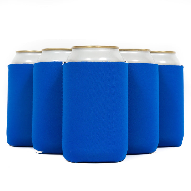 Neoprene Can Cooler Sleeve - Premium 4mm Bulk Regular size, 12 Pack - QualityPerfection
