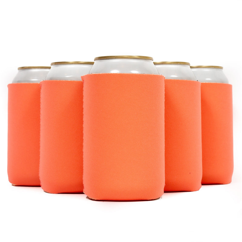 Neoprene Can Cooler Sleeve - Premium 4mm Bulk Regular size, 12 Pack - QualityPerfection
