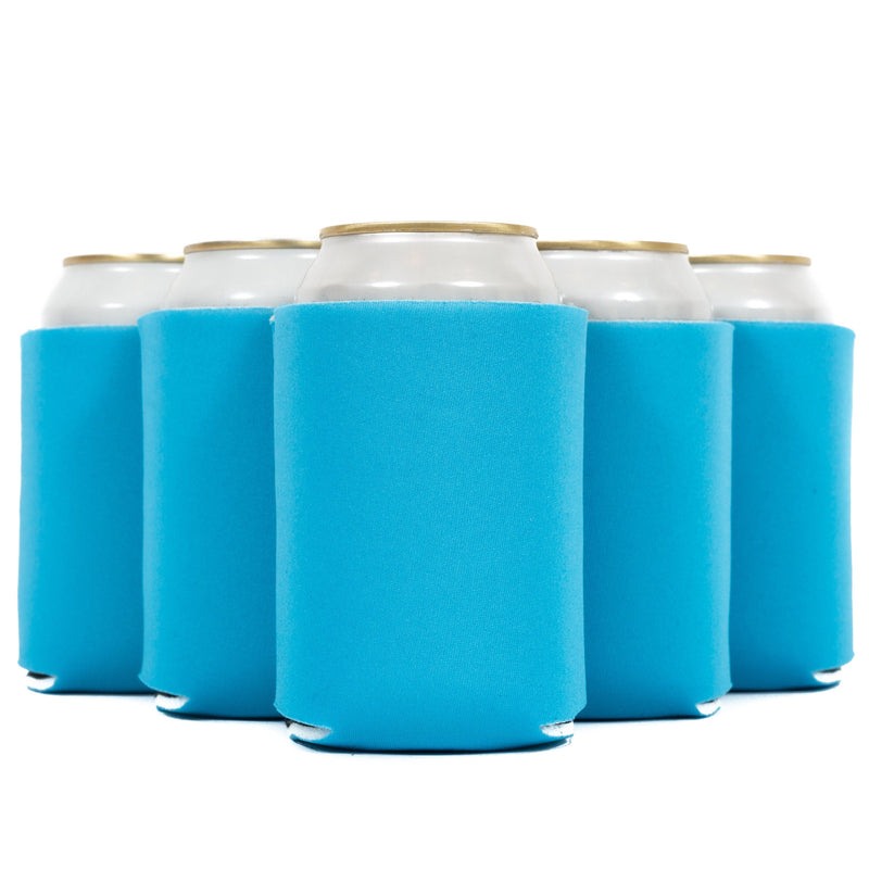 Neoprene Can Cooler Sleeve - Premium 4mm Bulk Regular size, 6 Pack - QualityPerfection