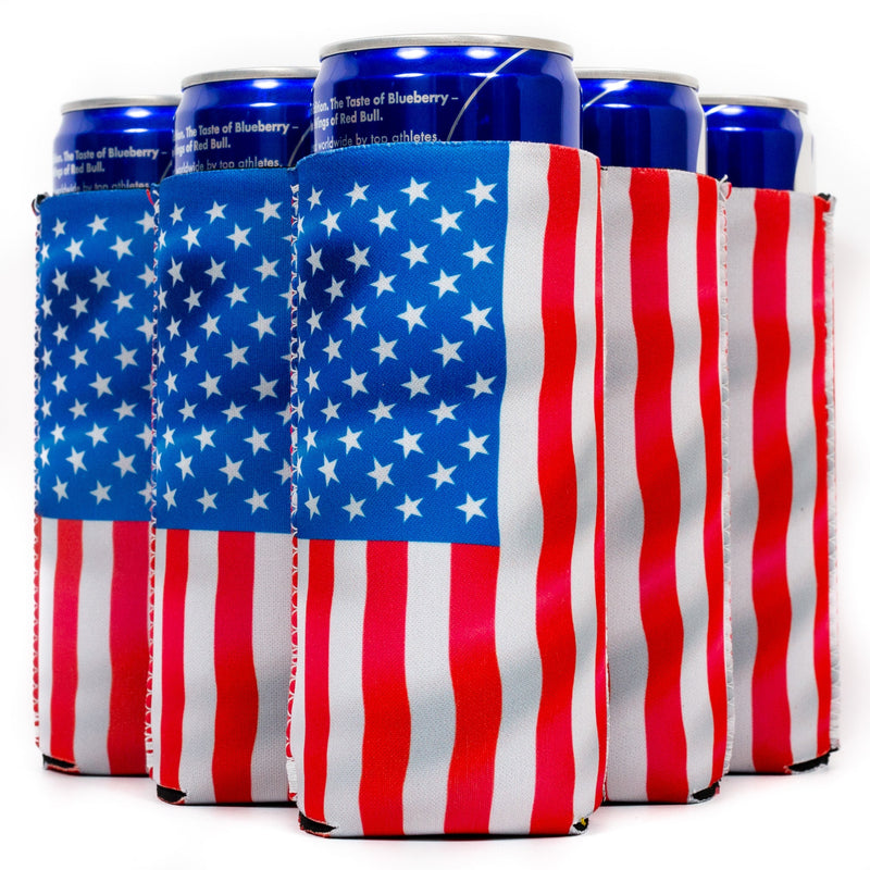Slim Can Sleeves, Neoprene Premium 4mm Pattern - 24 Units, Bulk
