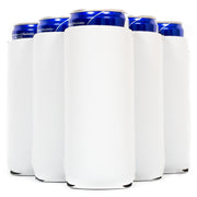 Slim Can Cooler Sleeves 12oz , Metallic Skinny Neoprene 4mm Thickness - Color Defect - BIG SAVINGS - QualityPerfection