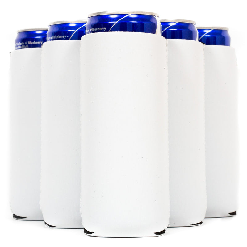 Slim Can Cooler Sleeves 12oz , Metallic Skinny Neoprene 4mm Thickness - Color Defect - BIG SAVINGS - QualityPerfection