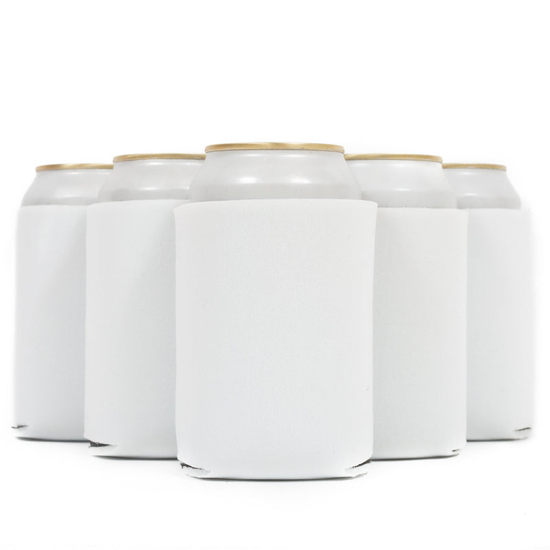 Neoprene Can Cooler Sleeve - Premium 4mm Bulk Regular size, 6 Pack - QualityPerfection