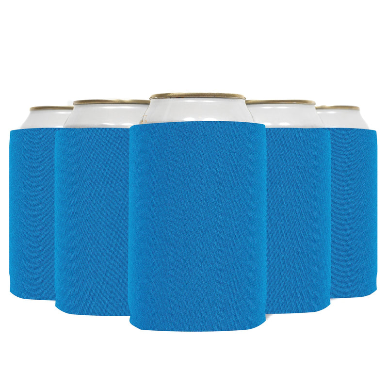 Neoprene Can Cooler Sleeve - Premium 4mm Bulk Regular size, 6 Pack - QualityPerfection