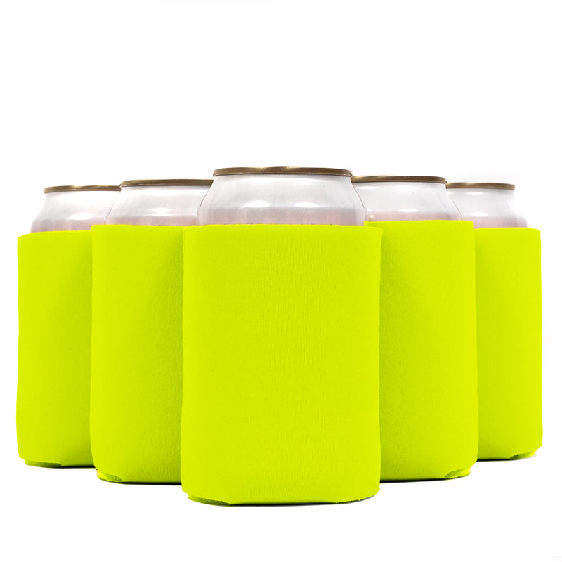 Neoprene Can Cooler Sleeve - Premium 4mm Bulk Regular size, 12 Pack - QualityPerfection