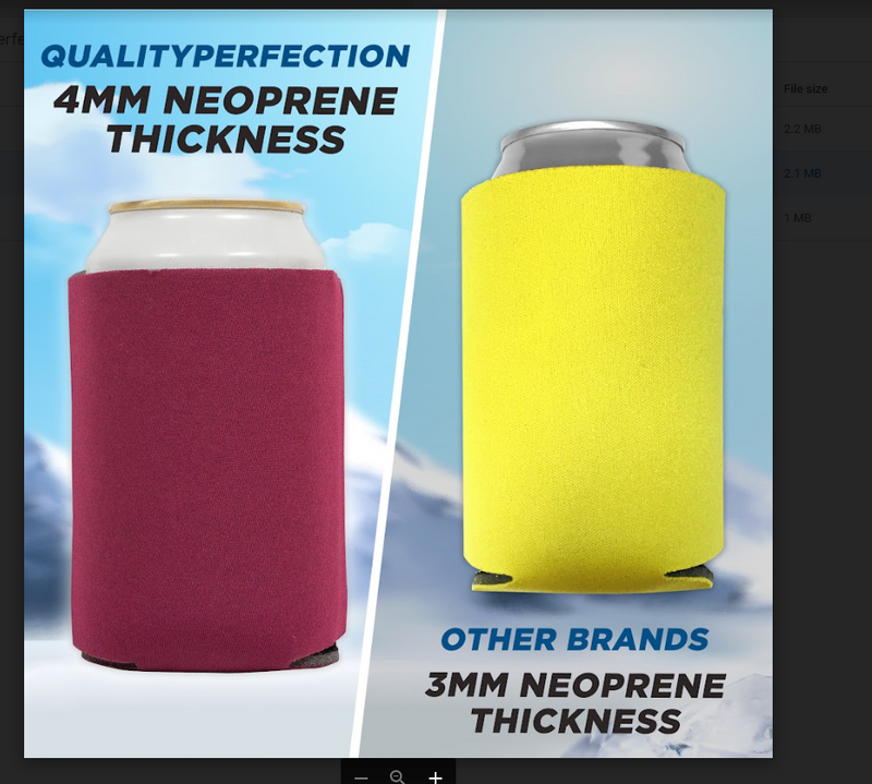 Neoprene Can Cooler Sleeve - Premium 4mm Bulk Regular size, 6 Pack - QualityPerfection