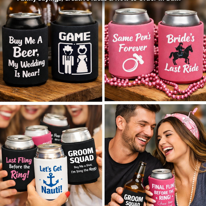Bachelor & Bachelorette Party Huggies: Funny Sayings, Creative Ideas & How to Order in Bulk