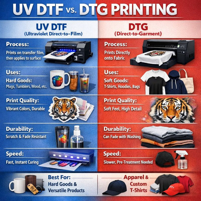 The Convergence of Digital Deposition Technologies: A Strategic Analysis of UV DTF and DTG Printing
