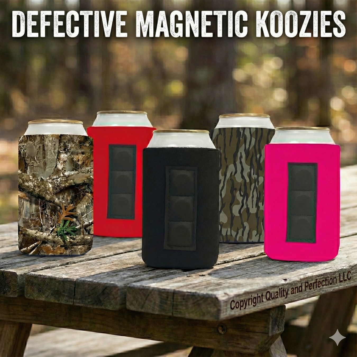 Defective CLEARANCE: Factory Second Magnetic Can Coolers - 4mm Thick Neoprene