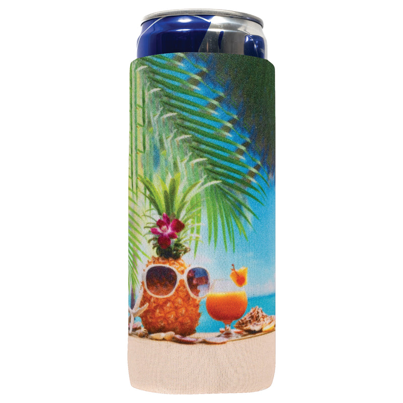 Slim Can Cooler Sleeves, Neoprene 4mm Pattern - 1 Unit