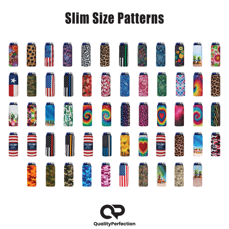 Ms Ananas Slim Can Cooler Sleeves, Skinny Neoprene 4mm Thickness