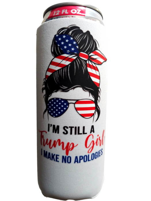 I Am Still A Trump Girl Slim Cooler, Neoprene 4mm - 1 unit
