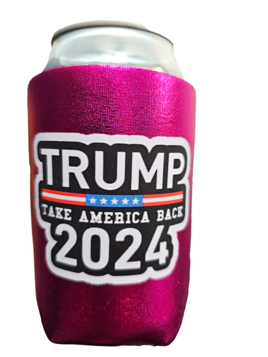 Take America Back Trump 2024 Regular Can Cooler Sleeves, Neoprene 4mm - 1 Unit