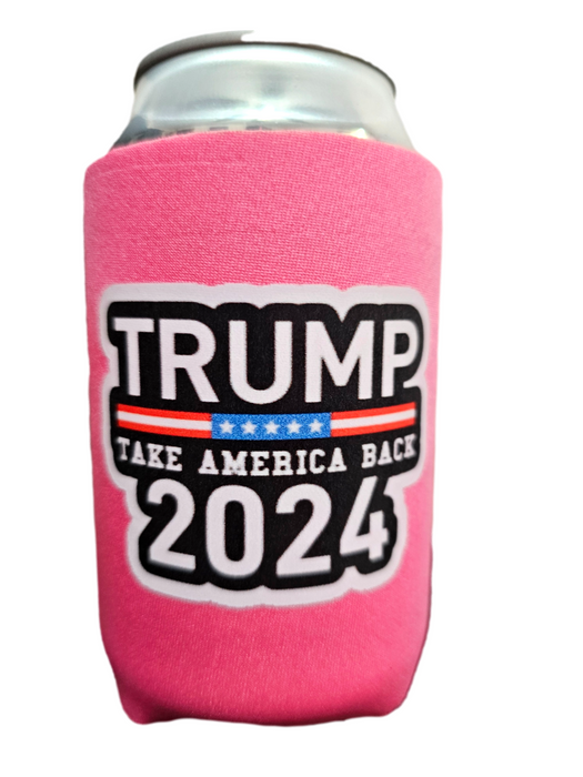 Take America Back Trump 2024 Regular Can Cooler Sleeves, Neoprene 4mm - 1 Unit