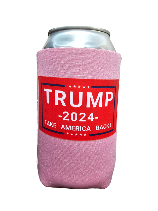 Take America Back Red Trump 2024 Regular Can Cooler Sleeves, Neoprene 4mm - 1 Unit
