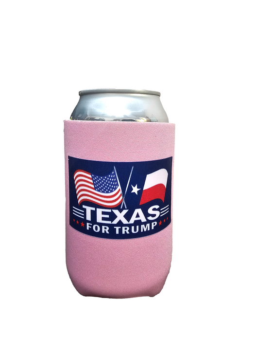 Texas For Trump 2024 Regular Can Cooler Sleeves, Neoprene 4mm - 1 Unit