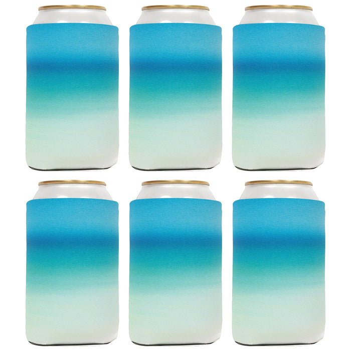 Regular 12oz Can Cooler Sleeves Ombre Colors 4mm Thick Neoprene