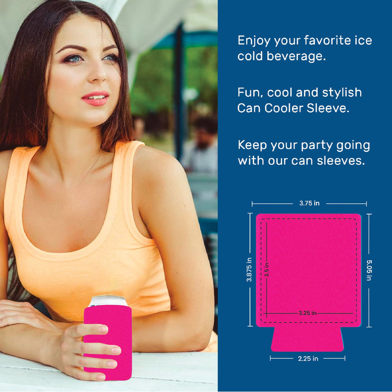 50 Units Custom Magnetic Can Cooler Sleeve Regular 12oz, 4mm Neoprene | QualityPerfection