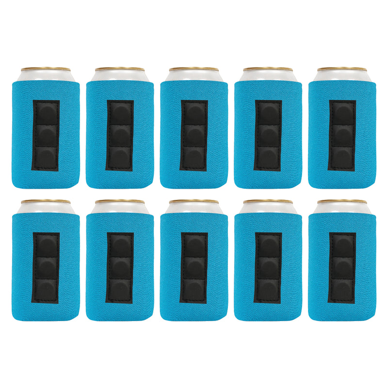 Magnetic Can Cooler Sleeve 12 oz Blank Regular Neoprene 4mm 10 Units - 3 magnets.