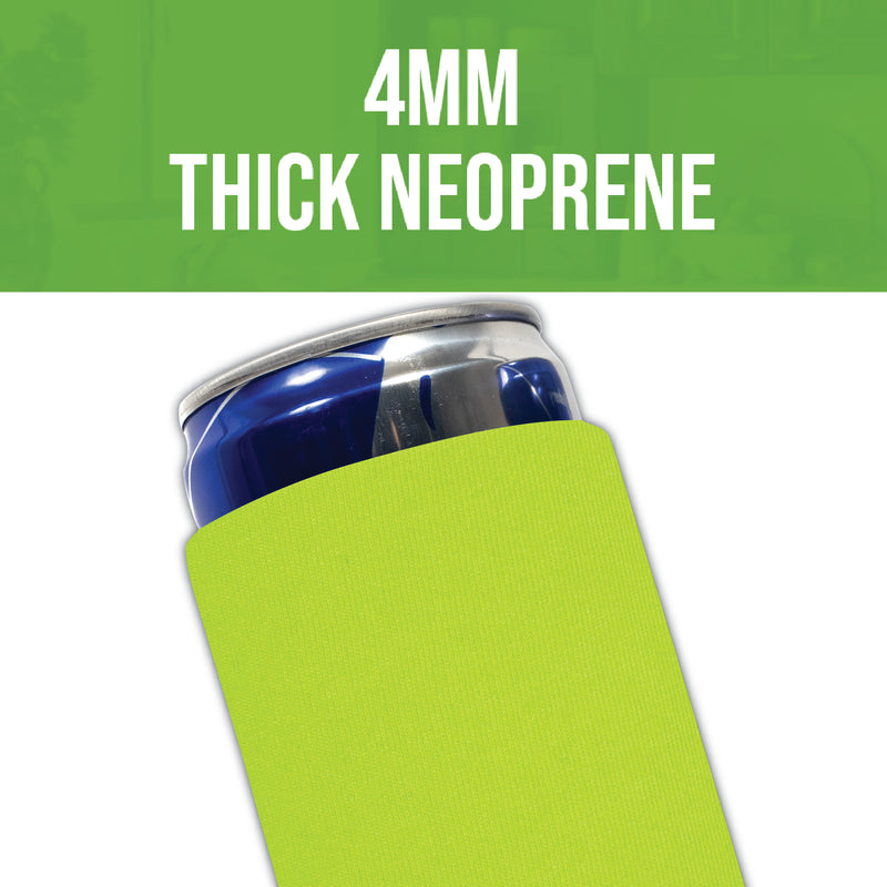 Slim Can Cooler Sleeves, Neoprene 4mm Pattern - 1 Unit