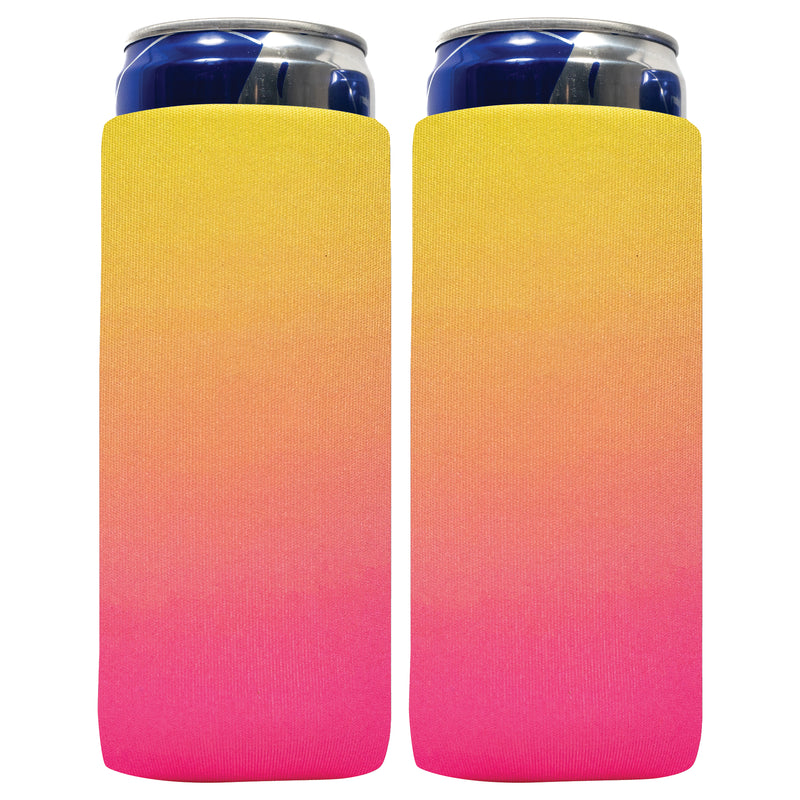 Ombre Slim Can Cooler Sleeves 12oz 4mm Thick Neoprene