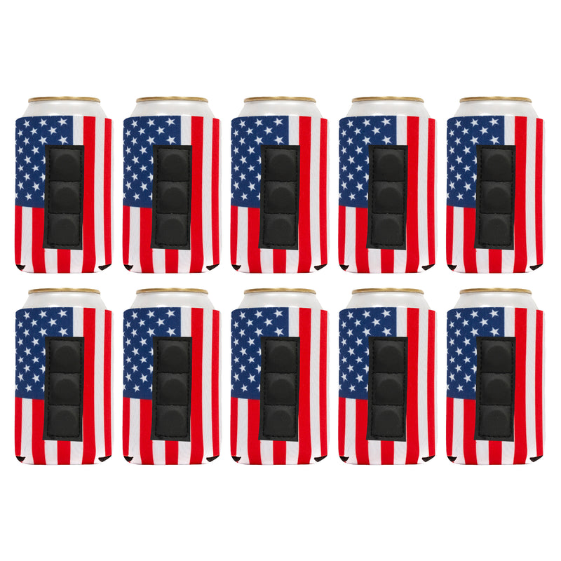Magnetic Can Cooler Sleeve 12 oz Blank Regular Neoprene 4mm 10 Units - 3 magnets.