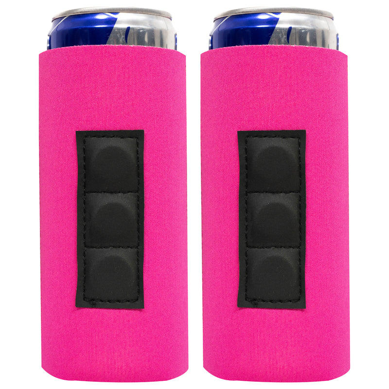 Magnetic Slim Can Cooler Sleeve 12 oz, Blank 4mm Skinny Neoprene - 2 Unit - 3 Magnets