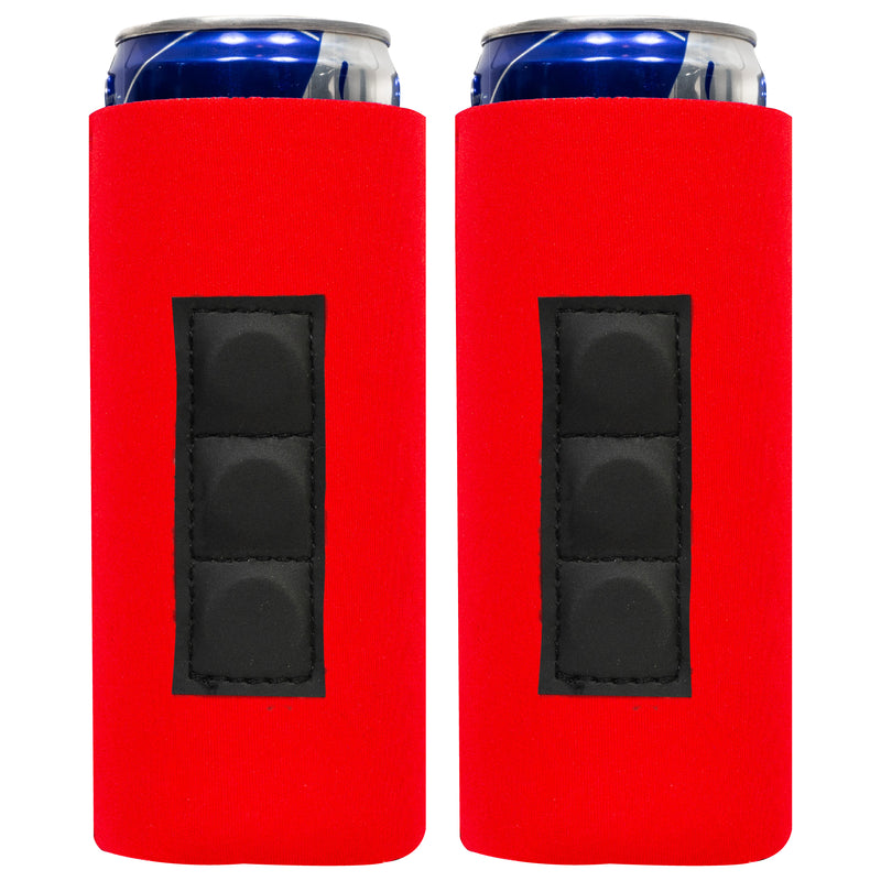 Magnetic Slim Can Cooler Sleeve 12 oz, Blank 4mm Skinny Neoprene - 2 Unit - 3 Magnets