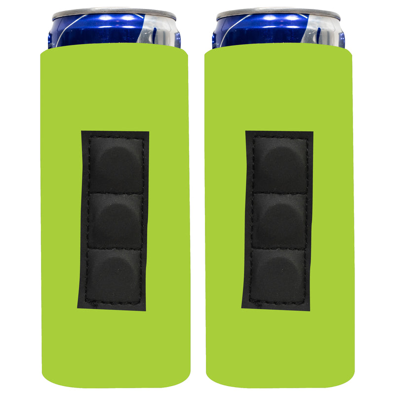 Magnetic Slim Can Cooler Sleeve 12 oz, Blank 4mm Skinny Neoprene - 2 Unit - 3 Magnets